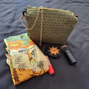 Sac de soirée Holy avec fermeture éclair dorée